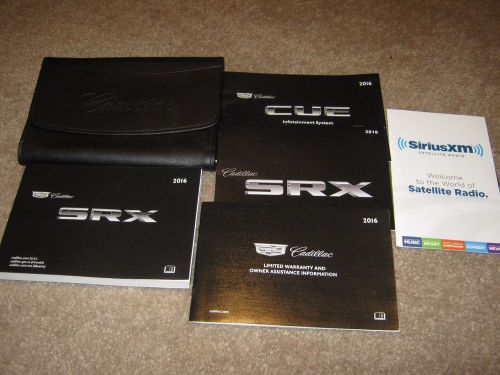 2016 cadillac srx owners manual, owner&#039;s guide w/case