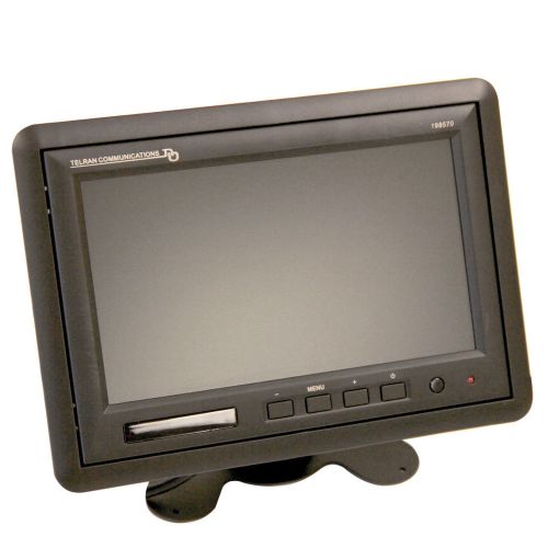 Security camera monitor 7 inch lcd monitor with flush wall mount (black)