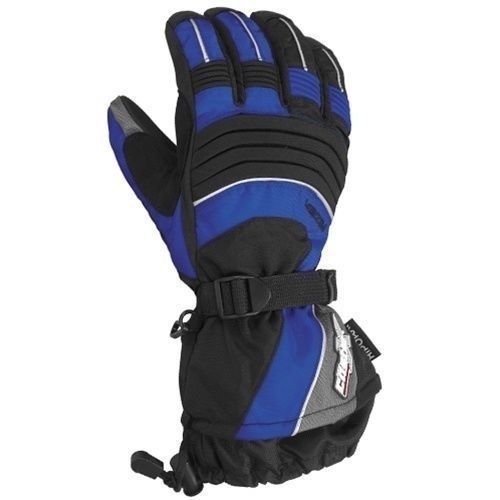 Buy CASTLE MENS Blue RIZER G5 INSULATED COLD WEATHER SNOWMOBILE GLOVES