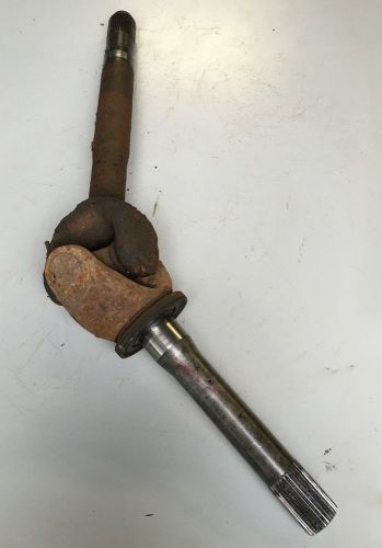 Ford dana 60 front axle / axle &amp; stub shaft / complete driver side short