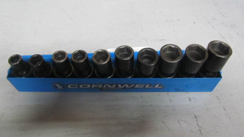 Cornwell tools tsmup2210rs - 10 pc 3/8” drive metric impact