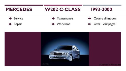 Mercedes-benz w202 c-class service repair workshop manual 1993-2000 c220 230 280