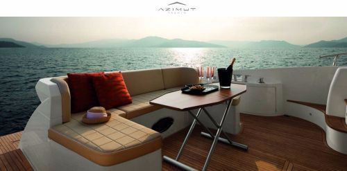 Original azimut yachts vinyl for boat exterior cushions