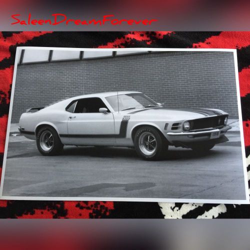 1970 boss 302 mustang fastback picture poster ford shelby cobra gt mach 1 boss