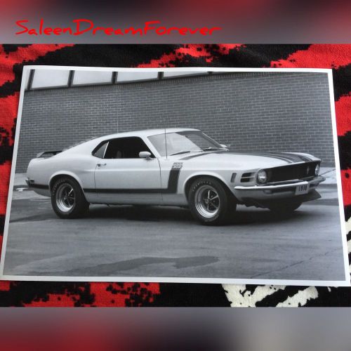 1970 boss 302 mustang fastback picture poster ford shelby cobra gt mach 1 boss