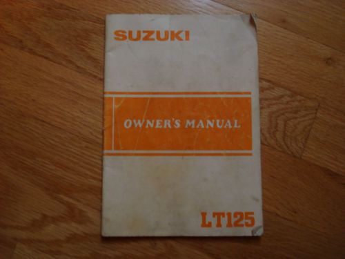 Suzuki (lt125) owner's manual