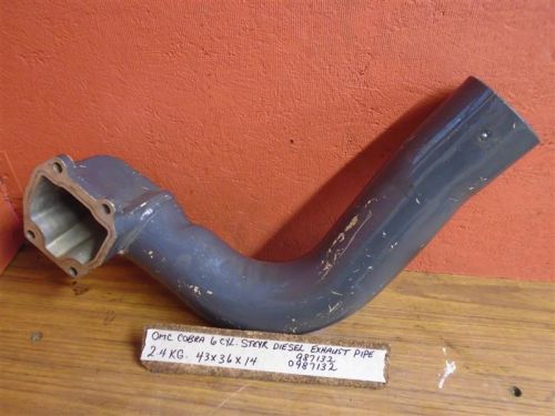Omc 3.2 steyr diesel exhaust pipe king cobra 6 cylinder 1992 1993 987132