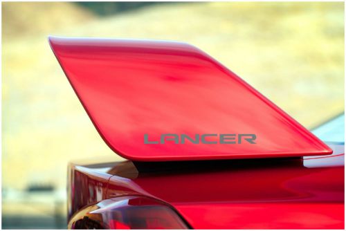 Mitsubishi lancer spoiler decals