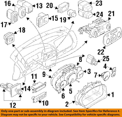 Mitsubishi oem 97-98 mirage cruise control-engagement switch mr308490