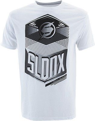 Slednecks hustle mens short sleeve t-shirt white/black