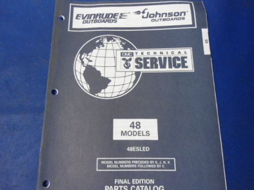 1996 evinrude johnson parts catalog , 48 models