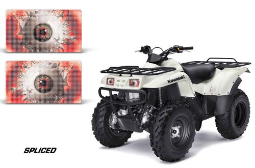 Amr racing kawasaki prairie 360 quad headlight eyes atv graphics all years spc r