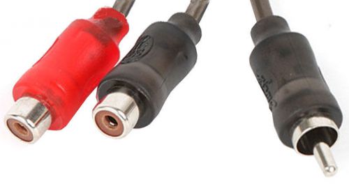 Stinger si12yf car stereo 1000 series 1 male to 2 female rca interconnect cable