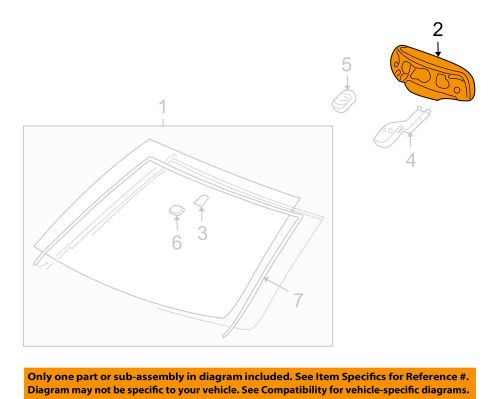 Gm oem windshield-mirror inside 13584891