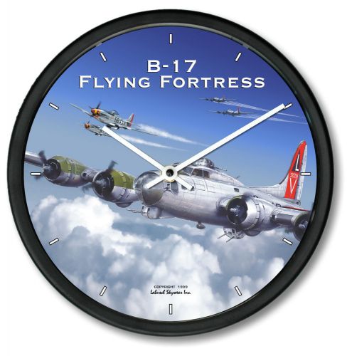 New usaac b17 wall clock 10" wwii 1930's bomber airplane aeroplane ww2