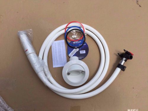 Whale hot / cold twist deck shower - pale grey &amp; white - angled mount ds0014b