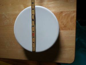 New marine 8" diameter piling caps for your dock flat white  polyethylene