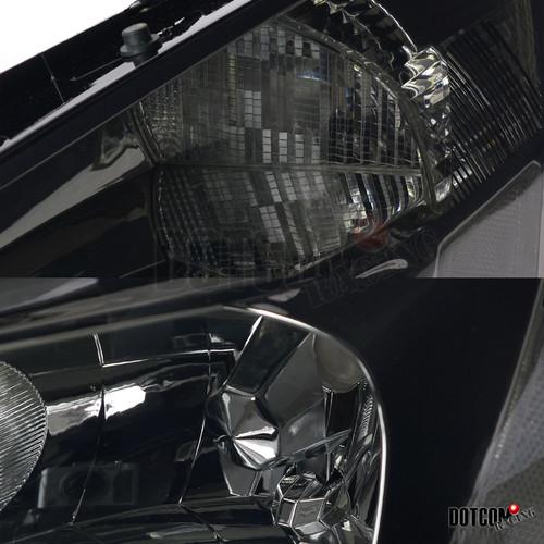 Buy 20032007 HONDA ACCORD LX EX JDM SMOKE HEADLIGHTS LAMPS in Los