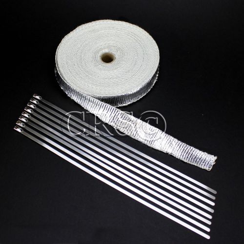 Radiant metallic fiberglass hose pipe thermo wrap heat shield cold air kit m150k