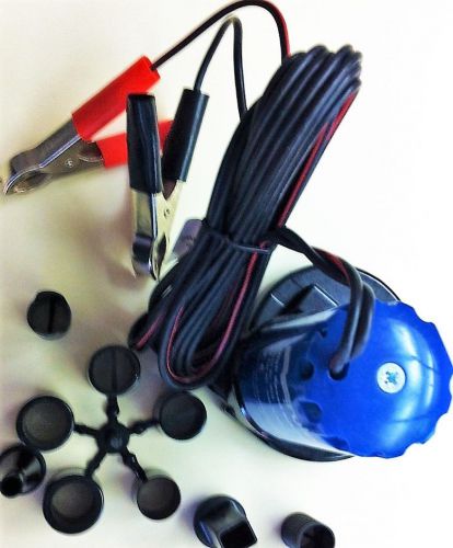 Rule id20 high speed 12vdc inflator pump - full kit of nozzle attachments