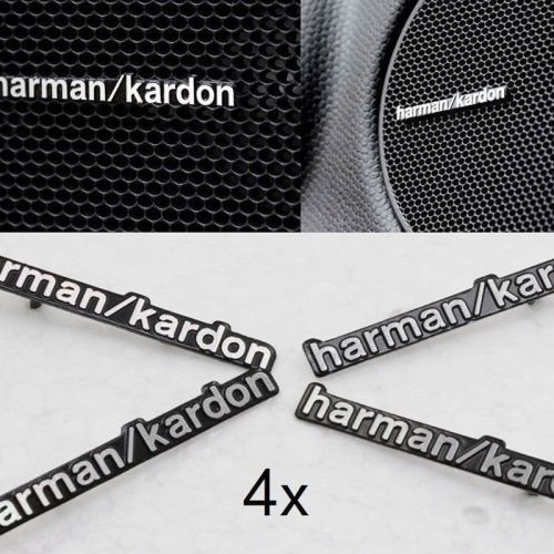 6pcs for all car decal speaker emblem badge sticker harman/kardon logo voice box