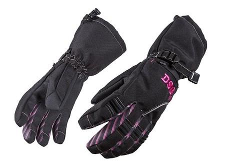 Divas snow gear ladies craze snowmobile gloves - black (xl / x-large)