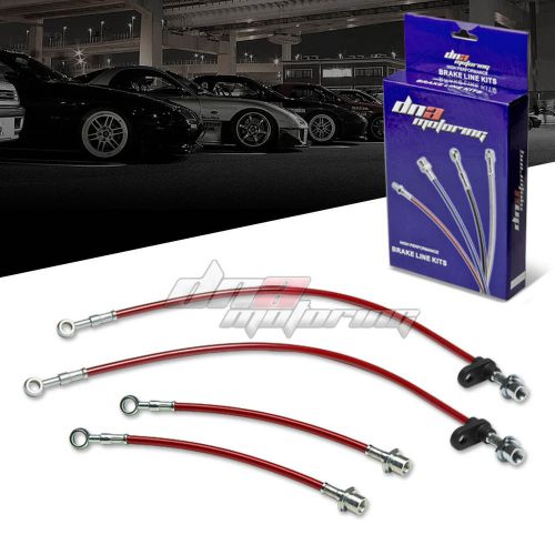 Buy FOR 9499 TOYOTA CELICA GTS ST204 0510 TC STAINLESS RED BRAKE LINE