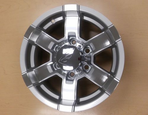 15x6 6-5.5 aluminum hi spec trailer wheel 581 silver max 2830 lbs 581-56655s fs!