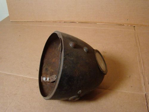 Harley sprint headlight housing &amp; speedometer oem 1960`s hd1 sae m66 100mph