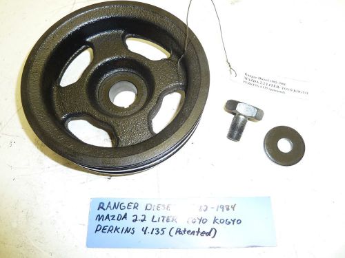 Front crankshaft pulley 82-84 ford ranger diesel 2.2l nonturbo perkins 4.135