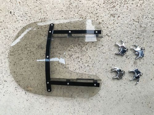 Harley davidson sporster quick-release compact windshield smoked 58703-09