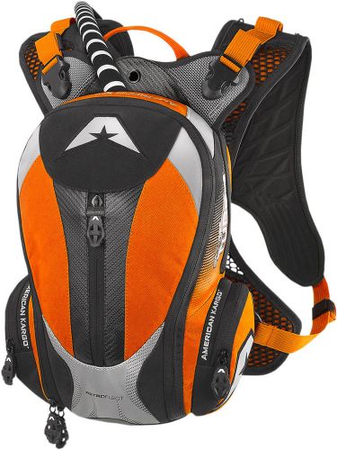 American kargo riding textile turbo hydration pack bag 2.0 liter orange