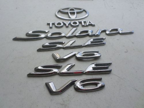 Toyota solara sle v6 logo 75441-06020 emblem 75443-06100 sign 75444-06050 set