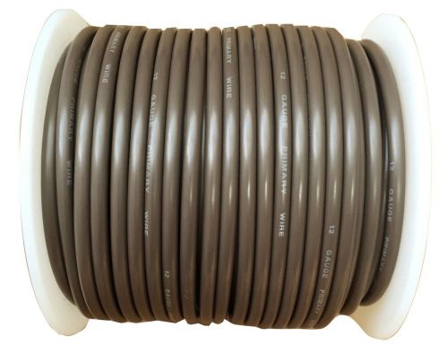 12 gauge brown 100 ft awg primary wire stranded