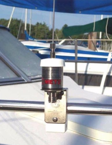 New metz manta-6 vhf marine antenna 35" w/ bracket + new 50 ft coaxial cable