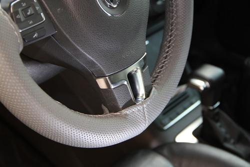 GRAY LEATHER STEERING WHEEL WRAP COVER 47002 W/NEEDLES THREAD ACURA CIRCLE COOL, US $24.99, image 5