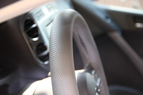 GRAY LEATHER STEERING WHEEL WRAP COVER 47002 W/NEEDLES THREAD ACURA CIRCLE COOL, US $24.99, image 6