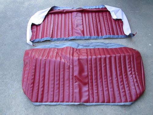 1969 chevy impala caprice convetible red seat covers upholstery after market