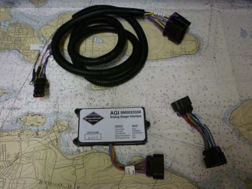 Mercury marine smartcraft analog guage interface and harness assembly