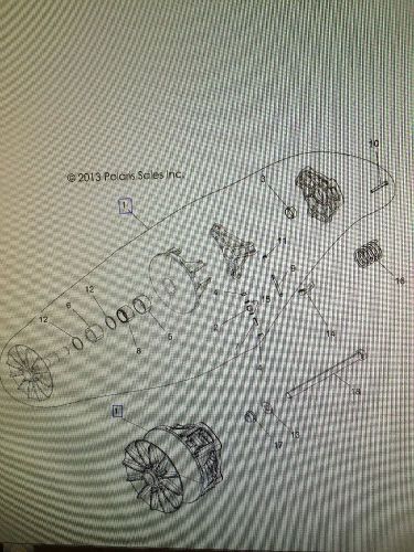 Oem primary drive clutch 2013-2014 polaris ranger xp &amp; ranger crew 900 1323193