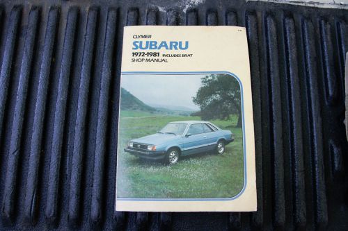 Clymer subaru shop manual,  1972-1981 includes brat