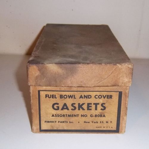 Vintage fuel bowl and cover gaskets