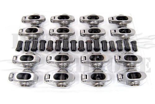 Sbc roller rocker arms stainless steel 1.6 ratio 3/8&#034; stud small block chevy