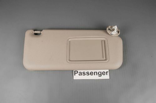 2010 toyota rav4 sun visor passenger side with covered lighted mirror and panel