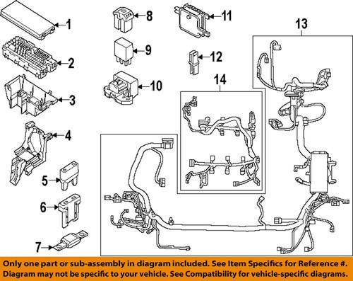 Ford oem bt4z14a003aa fuse & relay-top cover