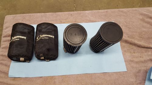 Banshee k and n air filters with outerwares  fits 33-36mm carbs
