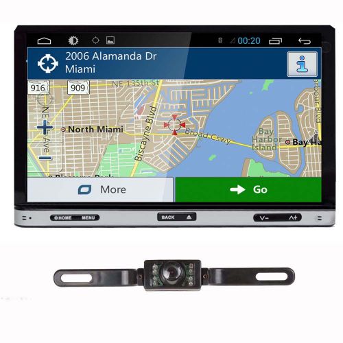 Android 4.4 7" double din 3g-wifi car gps navigation dvd player stereo radio+cam