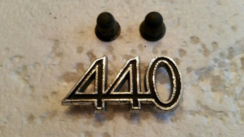 1965 dodge coronet 440 front fender &#039;440&#039; emblem