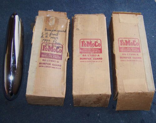 1949 ford nos set of bumper guards, most in original boxes.