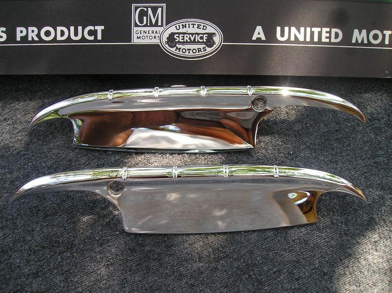 New replacement pair of door handle guards for 1955 1956 chevrolet !